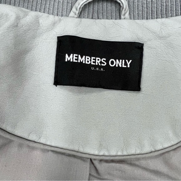 Vintage Members Only leather jacket. Moto style. Soft leather - Picture 5 of 5